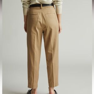 Everlane - the tencel way-high taper pant - size 0 - ash brown